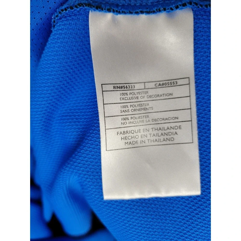 Nike Golf Nike Fit Dry Mens XXL 2X Blue Black Short Sleeve 1/4 Zip EUC